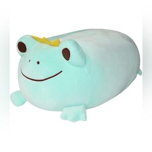 16.5 inch Cute Plush Crown Frog Stuffed Squishy Animal Toy, Super Soft Hugging